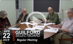 Guilford Selectboard Mtg 4/22/19