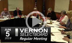 Vernon Selectboard Meeting 6/5/2018