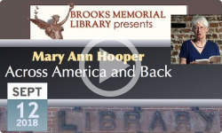 Brooks Memorial Library Events: Mary Ann Cooper - Across America and Back