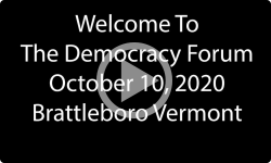 Community Forum: Democracy Forum with Tim Kipp 10/10/2020