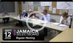 Jamaica Selectboard Mtg 9/12/16