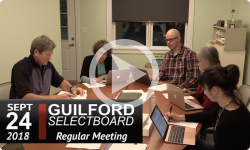 Guilford Selectboard Mtg 9/24/18