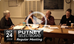 Putney Selectboard Mtg 10/24/18