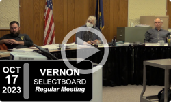Vernon Selectboard: Vernon SB Mtg 10/3/23