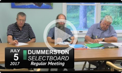 Dummerston Selectboard Mtg 7/5/17