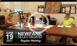 Newfane Selectboard Mtg 6/19/17