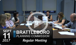 Brattleboro Planning Commission Mtg 9/11/17