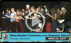 U.S. Naturalization Ceremony - Putney Grammar School 3/23/17