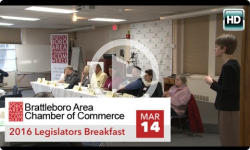Brattleboro Area Chamber of Commerce Legislative Breakfast 3/14/16