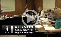 Vernon Selectboard Mtg 12/4/18