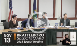Brattleboro Selectboard Special Meeting 11/13/18