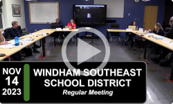Windham Southeast School District: WSESD Bd Mtg 11/14/23