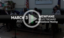 Newfane Selectboard: Newfane SB Special Mtg 3/3/22