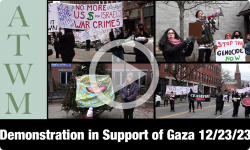 Around Town With Maria: Demonstration in Support of Gaza 12/23/23