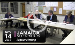 Jamaica Selectboard Mtg 11/14/16