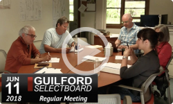 Guilford Selectboard Mtg 6/11/18