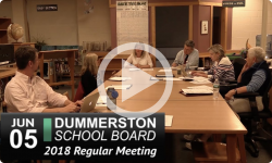 Dummerston School Board Meeting 6/5/18