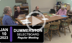 Dummerston Selectboard: Dummerston SB Mtg 1/10/24