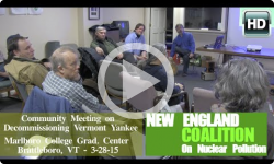 Community Meeting on Decommissioning VT Yankee 3/18/15