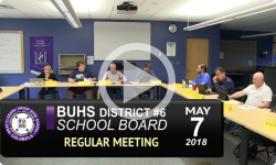 BUHS School Board Meeting 5/7/18