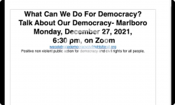 Brattleboro Democracy Forum: Talk About Democracy 12/27/21