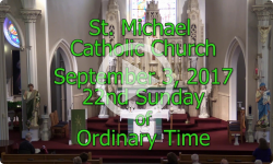 Mass from Sunday, September 3, 2017