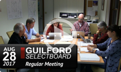 Guilford Selectboard Mtg 9/11/17