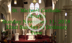Mass from Sunday, November 11, 2018
