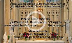 Saturday, October 21, 2023 , Saturday 4:00 pm St. Michael Catholic Church