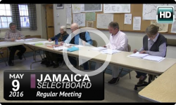 Jamaica Selectboard Mtg 5/9/16