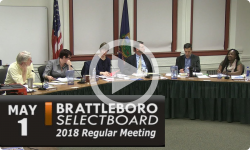 Brattleboro Selectboard Meeting 5/1/18