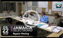 Jamaica Selectboard Mtg 2/22/16