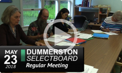 Dummerston Selectboard Meeting 5/23/18