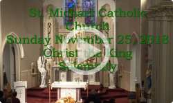 Mass from Sunday, November 25, 2018
