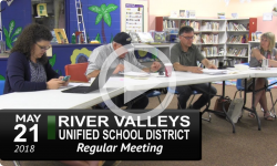 RVUSD School Board Meeting 5/21/18