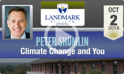 Landmark College Presents: Peter Shumlin, Climate Change and You 10/2/18