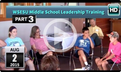 WSESU Middle School Leadership: Aug 2015, Pt 3