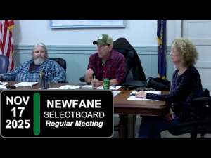 Newfane Selectboard Mtg 11/17/25